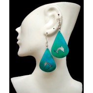WHOLESALE INCA PERUVIAN BULL HORN EARRING VARIED ANIMAL IMAGES