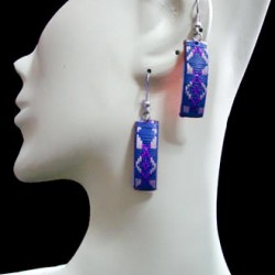 WHOLESALE INCA PERUVIAN CANE ARROW EARRINGS - MULTICOLOR
