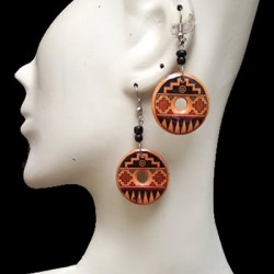 WHOLESALE PERUVIAN CERAMIC EARRINGS - INCA IMAGES