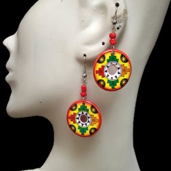 WHOLESALE PERUVIAN CERAMIC EARRINGS - INCA IMAGES