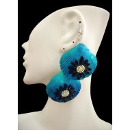 WHOLESALE INCA PERUVIAN MARINE SHELLS EARRINGS - VARIED COLORS