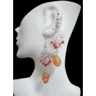 WHOLESALE INCA PERUVIAN QUARTZ STONE EARRINGS  VARIED MODELS AND COLORS