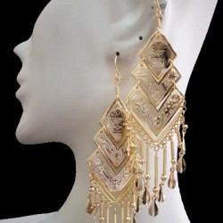 WHOLESALE PERUVIAN GOLD PLATED EARRINGS INCA IMAGES