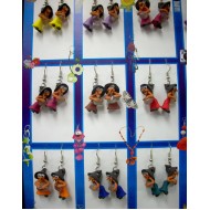 WHOLESALE INCA ANDEAN EARRINGS IMAGE "WITCHES" MADE OF DUROPOX
