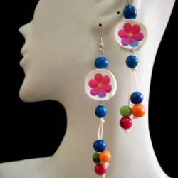 WHOLESALE INCA BONE EARRINGS WITH BAMBOO - VARIED MODELS
