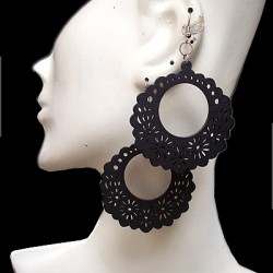 WHOLESALE INCA WOOD EARRINGS SEVERAL IMAGES 