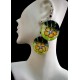 WHOLESALE WOOD EARRINGS - FLOWER IMAGES WHOLESALE WOOD EARRINGS - FLOWER IMAGES