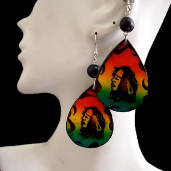 WHOLESALE INCA RASTA WOOD EARRINGS - VARIED MODELS WHOLESALE INCA RASTA WOOD EARRINGS - VARIED MODELS