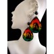 WHOLESALE INCA RASTA WOOD EARRINGS - VARIED MODELS WHOLESALE INCA RASTA WOOD EARRINGS - VARIED MODELS