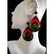 WHOLESALE INCA RASTA WOOD EARRINGS - VARIED MODELS WHOLESALE INCA RASTA WOOD EARRINGS - VARIED MODELS