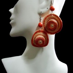 WHOLESALE INCA MACRAMÉ THREAD EARRINGS HAT DESIGN