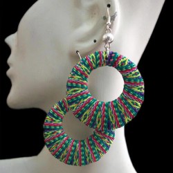 WHOLESALE INCA PERUVIAN CUZCO BLANKET EARRINGS TYPE RINGS