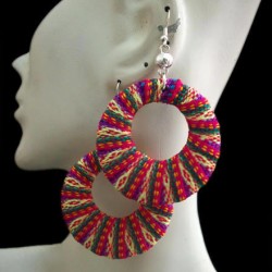 WHOLESALE INCA PERUVIAN CUZCO BLANKET EARRINGS TYPE RINGS