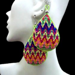 WHOLESALE CUZCO BLANKET EARRINGS TYPE DROP