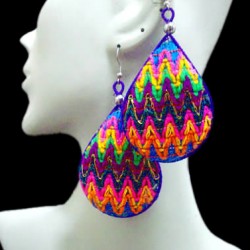 WHOLESALE CUZCO BLANKET EARRINGS TYPE DROP