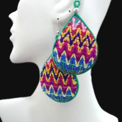 WHOLESALE INCA PERUVIAN CUZCO BLANKET EARRINGS TYPE DROP