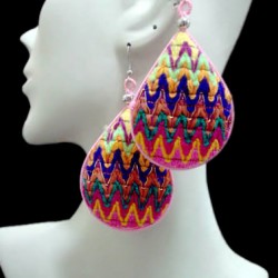 WHOLESALE INCA PERUVIAN CUZCO BLANKET EARRINGS TYPE DROP