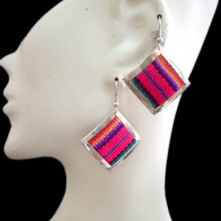WHOLESALE INCA PERUVIAN CUZCO BLANKET EARRINGS