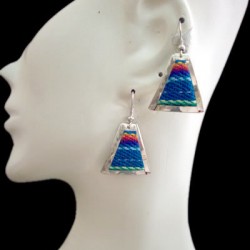 WHOLESALE INCA PERUVIAN CUZCO BLANKET EARRINGS