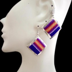 WHOLESALE INCA PERUVIAN CUZCO BLANKET EARRINGS