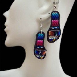 WHOLESALE INCA PERUVIAN CUZCO BLANKET EARRINGS TYPE SANDALS