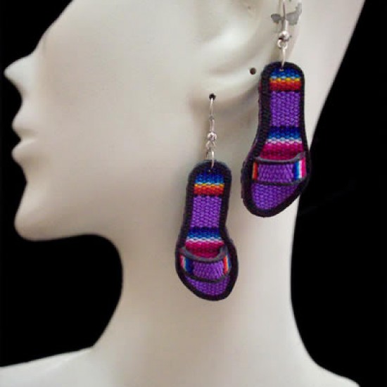 WHOLESALE INCA PERUVIAN CUZCO BLANKET EARRINGS TYPE SANDALS WHOLESALE INCA PERUVIAN CUZCO BLANKET EARRINGS TYPE SANDALS