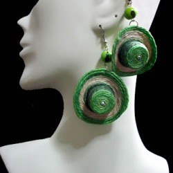 WHOLESALE INCA MACRAMÉ THREAD EARRINGS HAT DESIGN