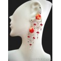 Murano Glass Stone Earrings
