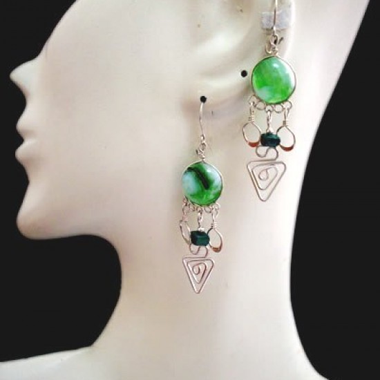 WHOLESALE CLASSIC INCA PERUVIAN MURANO GLASS STONE EARRINGS - VARIED MODELS WHOLESALE CLASSIC INCA PERUVIAN MURANO GLASS STONE EARRINGS - VARIED MODELS