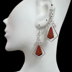 WHOLESALE  INCA PERUVIAN STONE EARRINGS - VARIED MODELS