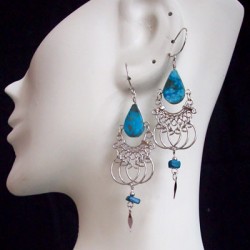 WHOLESALE CLASSIC INCA PERUVIAN STONE EARRINGS - VARIED MODELS