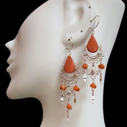 WHOLESALE CLASSIC INCA PERUVIAN STONE EARRINGS - VARIED MODELS