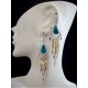 WHOLESALE INCA PERUVIAN STONE EARRINGS WITH BAMBOO VARIED COLORS WHOLESALE INCA PERUVIAN STONE EARRINGS WITH BAMBOO VARIED COLORS