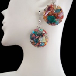 WHOLESALE INCA PERUVIAN MIXED STONE EARRINGS
