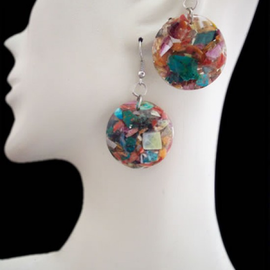 WHOLESALE INCA PERUVIAN MIXED STONE EARRINGS WHOLESALE INCA PERUVIAN MIXED STONE EARRINGS