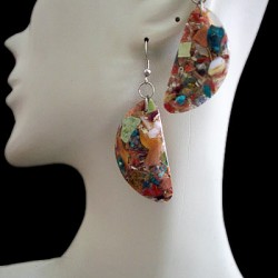 WHOLESALE INCA PERUVIAN MIXED STONE EARRINGS