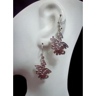 WHOLESALE PERUVIAN SILVER PLATED EARRINGS NAZCA IMAGES