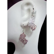 WHOLESALE PERUVIAN SILVER PLATED EARRINGS NAZCA IMAGES