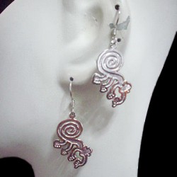 WHOLESALE PERUVIAN SILVER PLATED EARRINGS NAZCA IMAGES