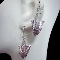 WHOLESALE PERUVIAN SILVER PLATED EARRINGS NAZCA IMAGES