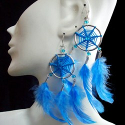 WHOLESALE DREAM CATCHER FEATHER EARRINGS