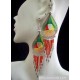 WHOLESALE ALPACA SILVER THREAD EARRINGS RACQUET DESIGN WITH CANUTILLO WHOLESALE ALPACA SILVER THREAD EARRINGS RACQUET DESIGN WITH CANUTILLO