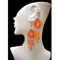 Thread and Woven Earrings