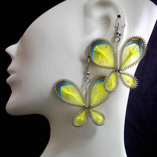 WHOLESALE INCA THREAD EARRINGS BUTTERFLY DESIGN WHOLESALE INCA THREAD EARRINGS BUTTERFLY DESIGN
