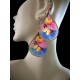WHOLESALE INCA THREAD EARRINGS RACQUET DESIGN WITH BUTTERFLY IMAGES WHOLESALE INCA THREAD EARRINGS RACQUET DESIGN WITH BUTTERFLY IMAGES