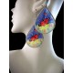 WHOLESALE INCA THREAD EARRINGS RACQUET DESIGN WITH BUTTERFLY IMAGES WHOLESALE INCA THREAD EARRINGS RACQUET DESIGN WITH BUTTERFLY IMAGES