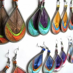 WHOLESALE INCA THREAD EARRINGS STANDARD RACQUET DESIGN