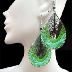 WHOLESALE INCA THREAD EARRINGS STANDARD RACQUET DESIGN