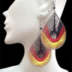 WHOLESALE INCA THREAD EARRINGS STANDARD RACQUET DESIGN