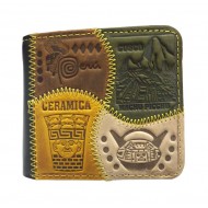 PERUVIAN ANDEAN WALLET MADE OF- LEATHER "VARIED" IMAGES 